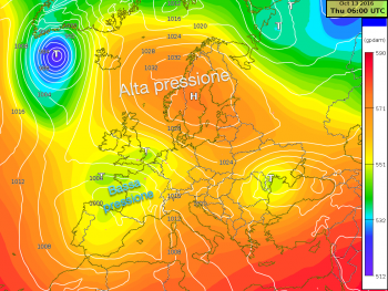 Insidiosa bassa pressione atlantica, rischio nubifragi al nord-ovest in settimana