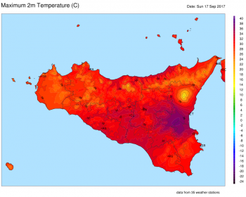 Ancora estate al sud Italia, sfiorati i 39°C in Sicilia