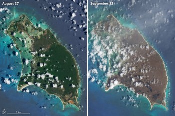La devastazione di Irma vista dallo spazio [IMMAGINI]