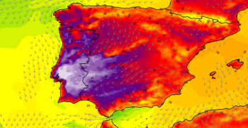 Caldo estremo nella penisola iberica, previste massime oltre 50°C!