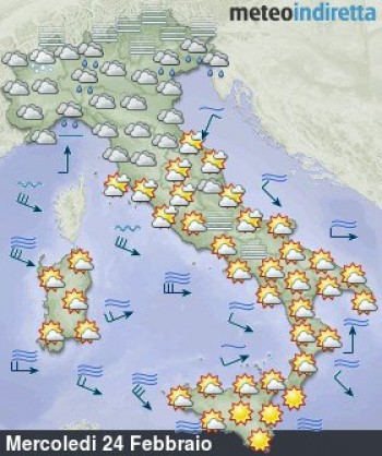 Previsioni Meteo Italia – La Settimana