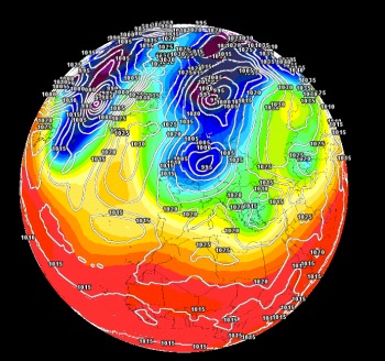 Vortice Polare, Alte e Basse Pressioni : posizionamenti e variazioni meteo-climatiche