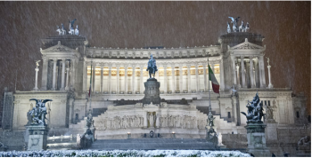 L’Italia nella morsa del gelo e delle forti nevicate : tutti i dettagli  di un lunedì notevole!