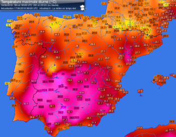 Prime massime over 35°C in Spagna, prossimi ai 40°C?