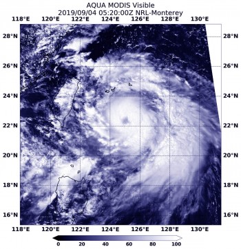 Nel Pacifico Occidentale il tifone Lingling si dirige verso la Corea