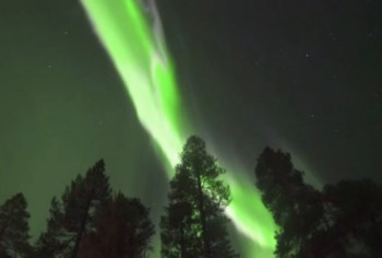 Aurora boreale di fine settembre mozzafiato nel Nord Europa!