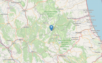 Scossa sismica rilevata in provincia di Rieti: ecco i dati INGV