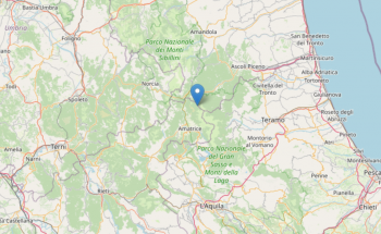 Scossa di terremoto in provincia di Rieti: ecco i dati INGV