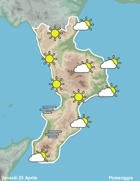 Previsioni Meteo Calabria Pomeriggio