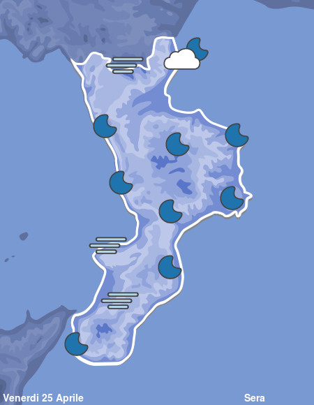 Previsioni Meteo Calabria Sera