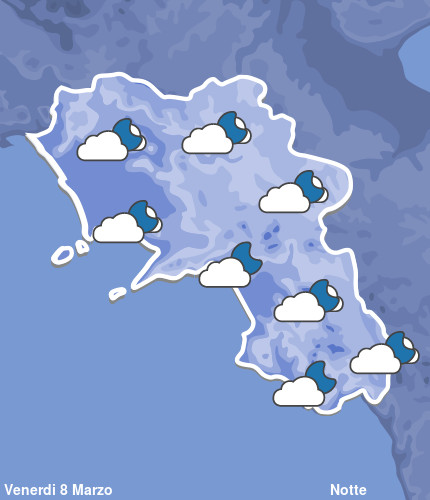 Previsioni Meteo Campania Notte