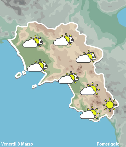 Previsioni Meteo Campania Pomeriggio
