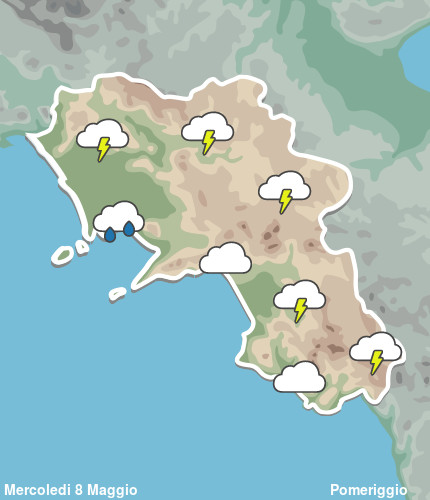 Previsioni Meteo Campania Pomeriggio