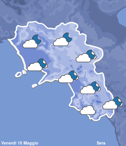 Previsioni Meteo Campania Sera