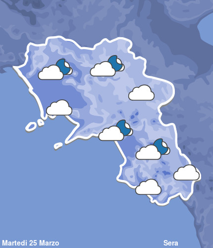 Previsioni Meteo Campania Sera