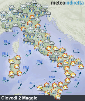 meteo italia Oggi