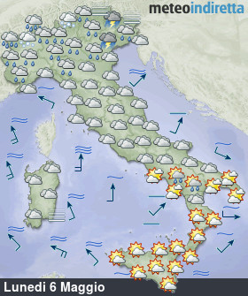 meteo italia Oggi