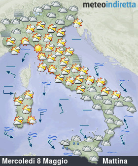cartina meteo italia DopoDomani - Mattina