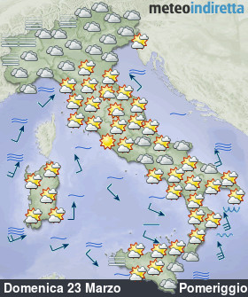 cartina meteo italia DopoDomani - Pomeriggio