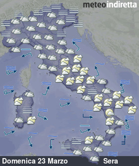 cartina meteo italia DopoDomani - Sera