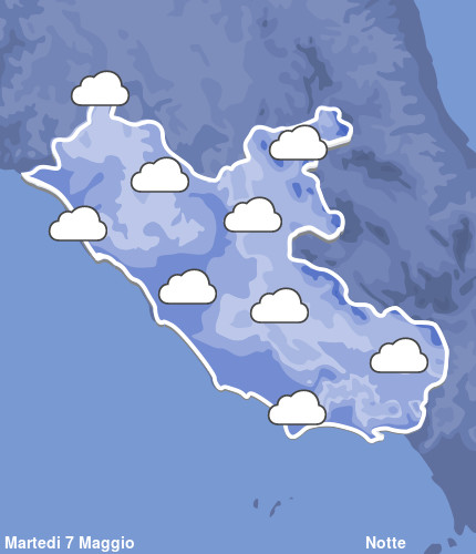 Previsioni Meteo Lazio Notte