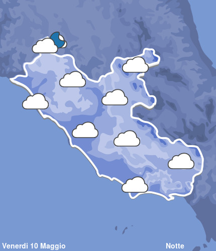 Previsioni Meteo Lazio Notte