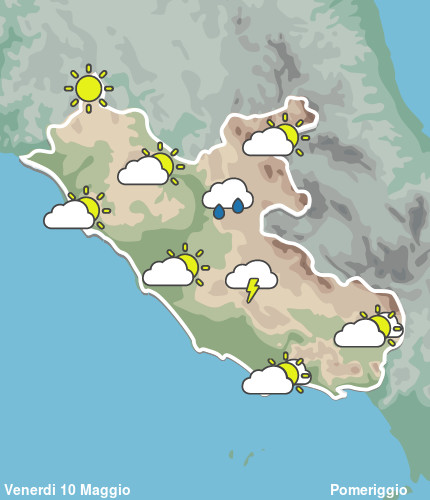 Previsioni Meteo Lazio Pomeriggio