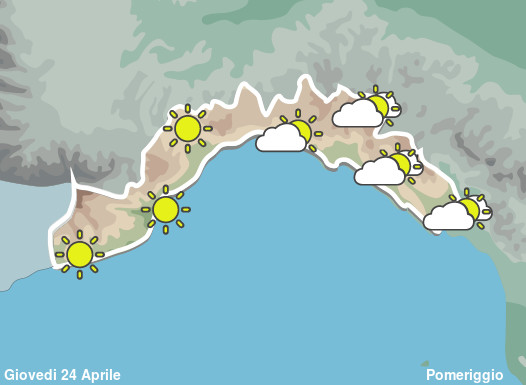 Previsioni Meteo Liguria Pomeriggio