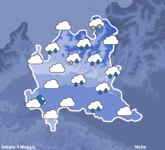 Previsioni Meteo Lombardia Notte