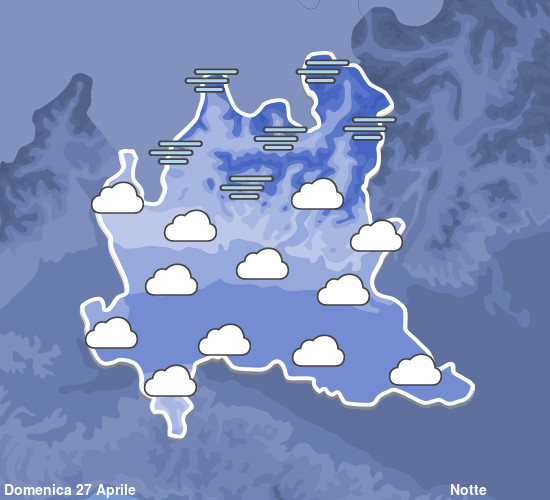 Previsioni Meteo Lombardia Notte