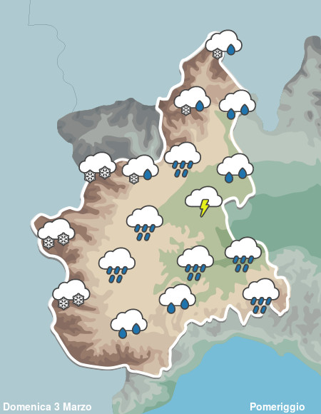 Previsioni Meteo Piemonte Pomeriggio