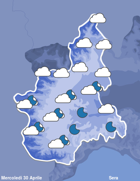 Previsioni Meteo Piemonte Sera