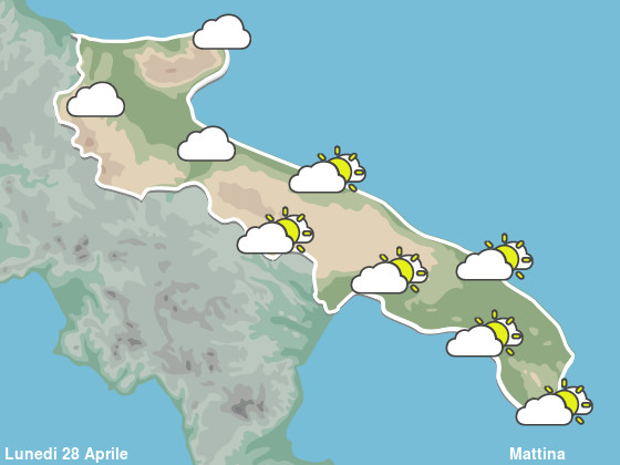 Previsioni Meteo Puglia Mattina