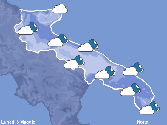 Previsioni Meteo Puglia Notte