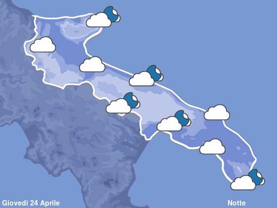 Previsioni Meteo Puglia Notte
