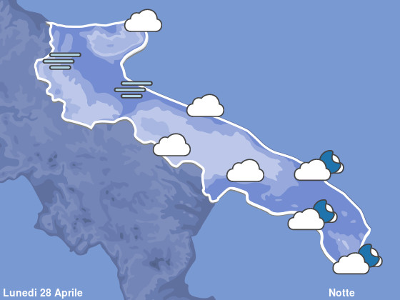 Previsioni Meteo Puglia Notte