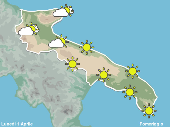 Previsioni Meteo Puglia Pomeriggio