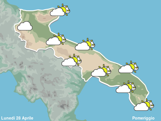 Previsioni Meteo Puglia Pomeriggio