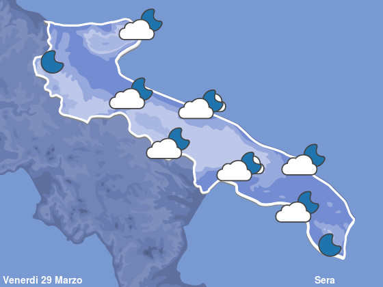 Previsioni Meteo Puglia Sera