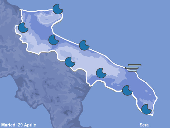 Previsioni Meteo Puglia Sera