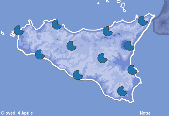 Previsioni Meteo Sicilia Notte