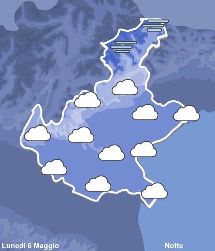 Previsioni Meteo Veneto Notte